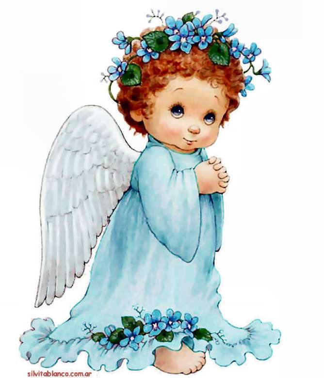 Mijn mooie engel Blauw =) legpuzzel online