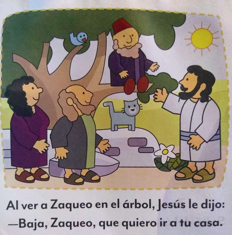 Ісус і Закхей онлайн пазл