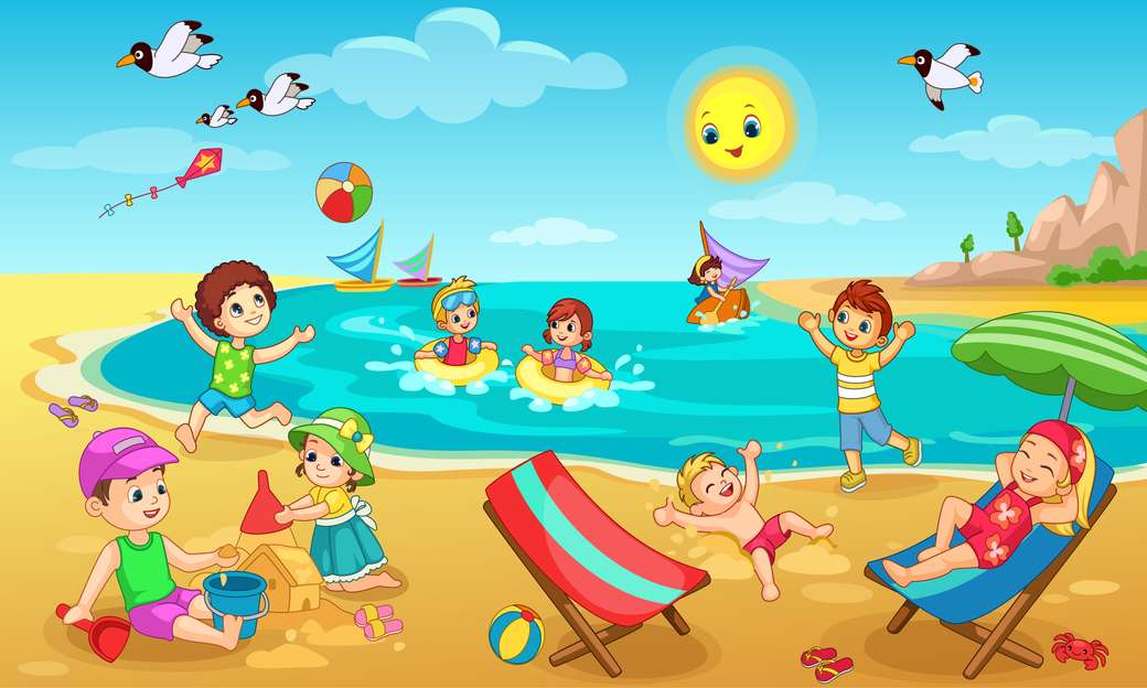 Beach Kids online puzzle