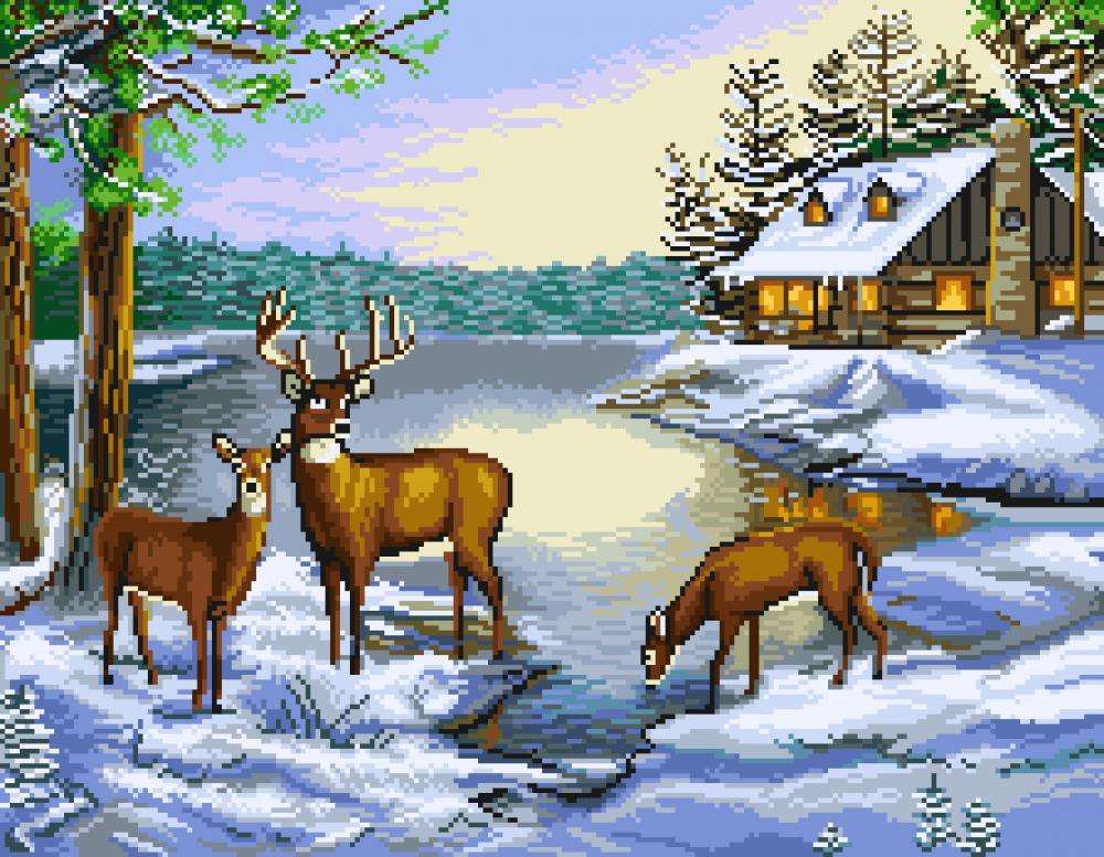 冬の風景 オンラインパズル