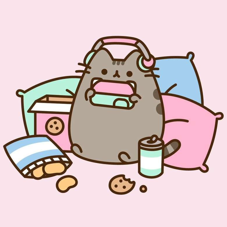 pussheen poslech hudby online puzzle