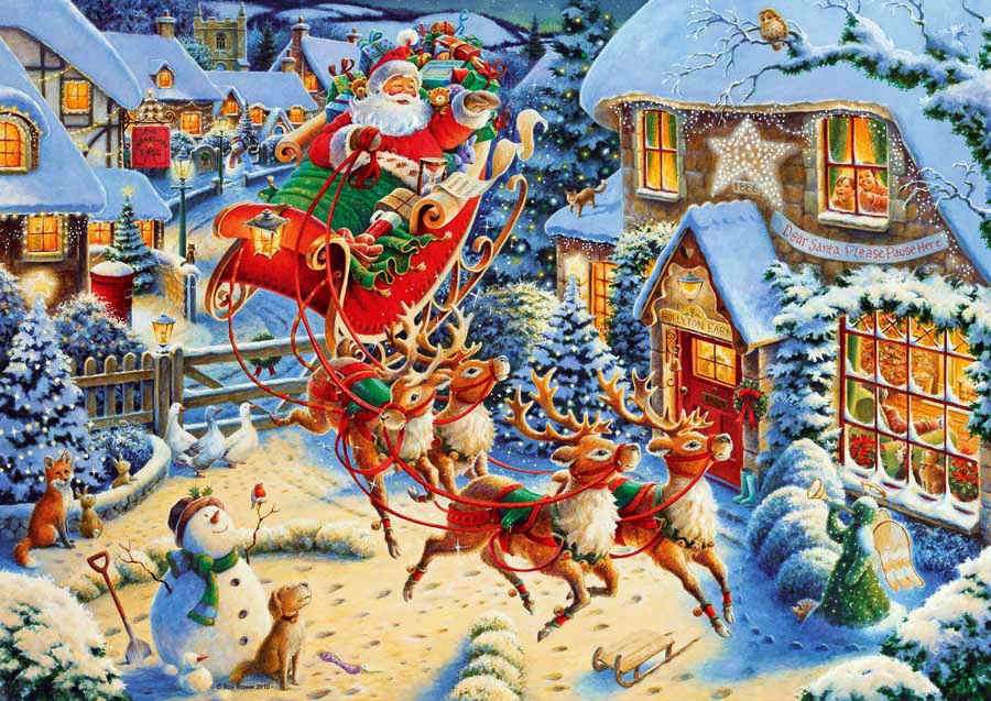 Vánoční pohlednice online puzzle