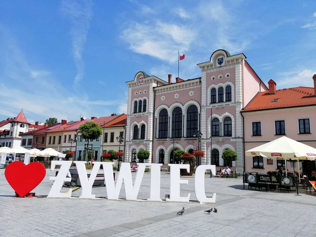 Wiywiec - la piazza del mercato puzzle online