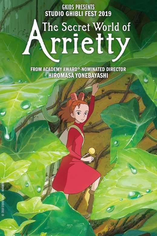 Arriettyと小さな世界。 オンラインパズル