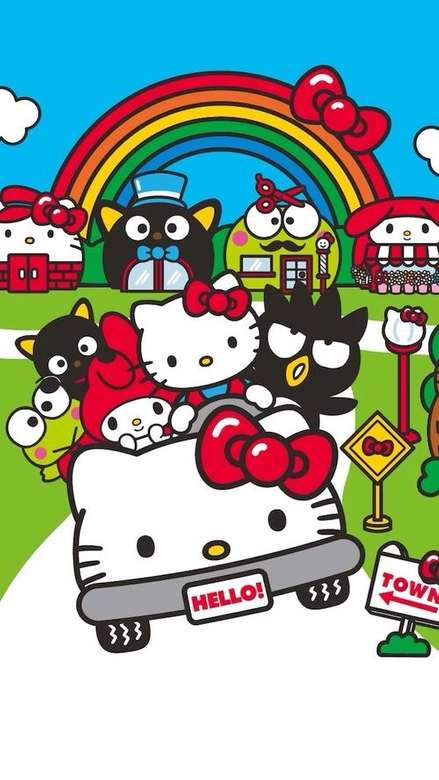 Obrázek v Hello Kitty a přátel skládačky online