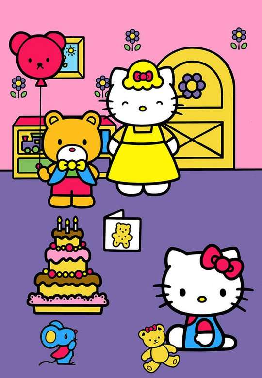 Birthday Party Kitty jigsaw puzzle online