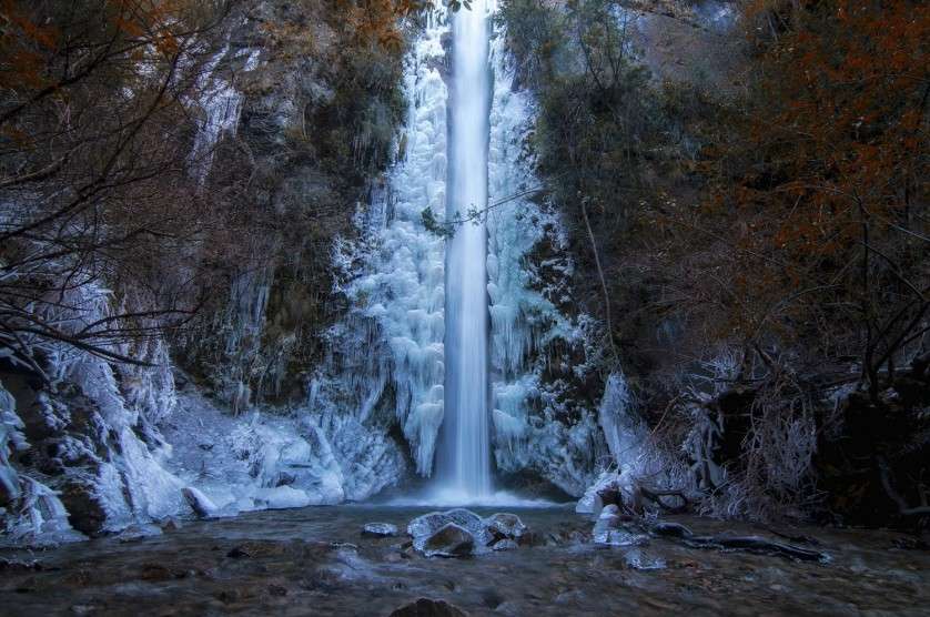 Gefrorener Wasserfall, San Carlos de Bariloche Puzzlespiel online