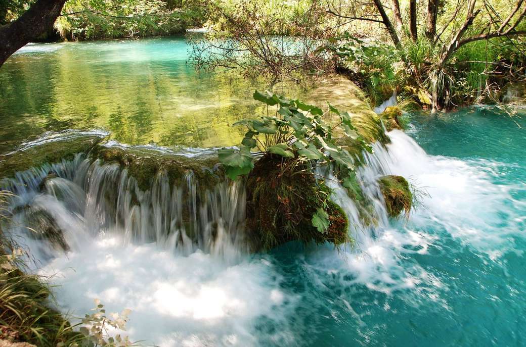 Lakes National Park; kroatien pussel på nätet