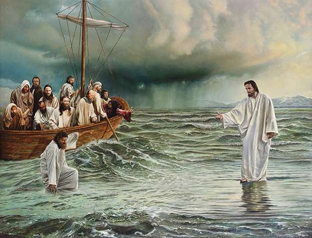 JESUS ​​AND THE SEA online puzzle