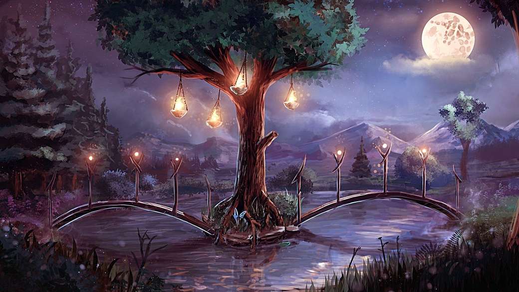 Fantasy landscape online puzzle