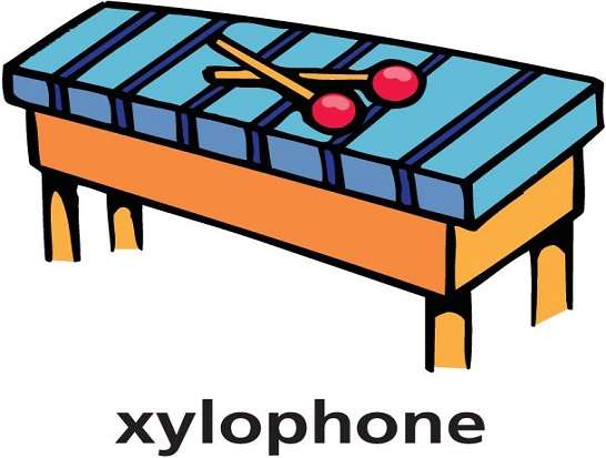 x je pro xylofon skládačky online