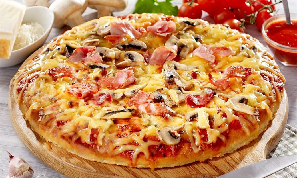 SELBSTGEMACHTE PIZZA Online-Puzzle