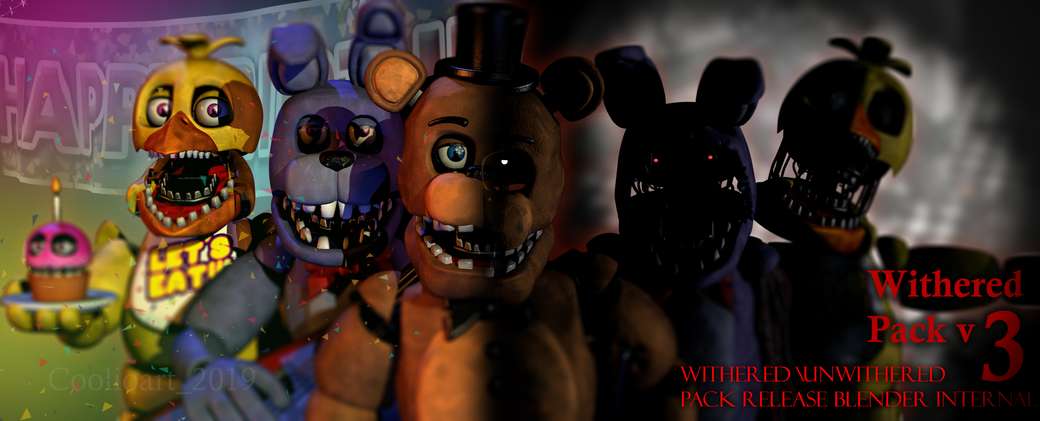 Bezmotorový a zvadlý animatronics online puzzle