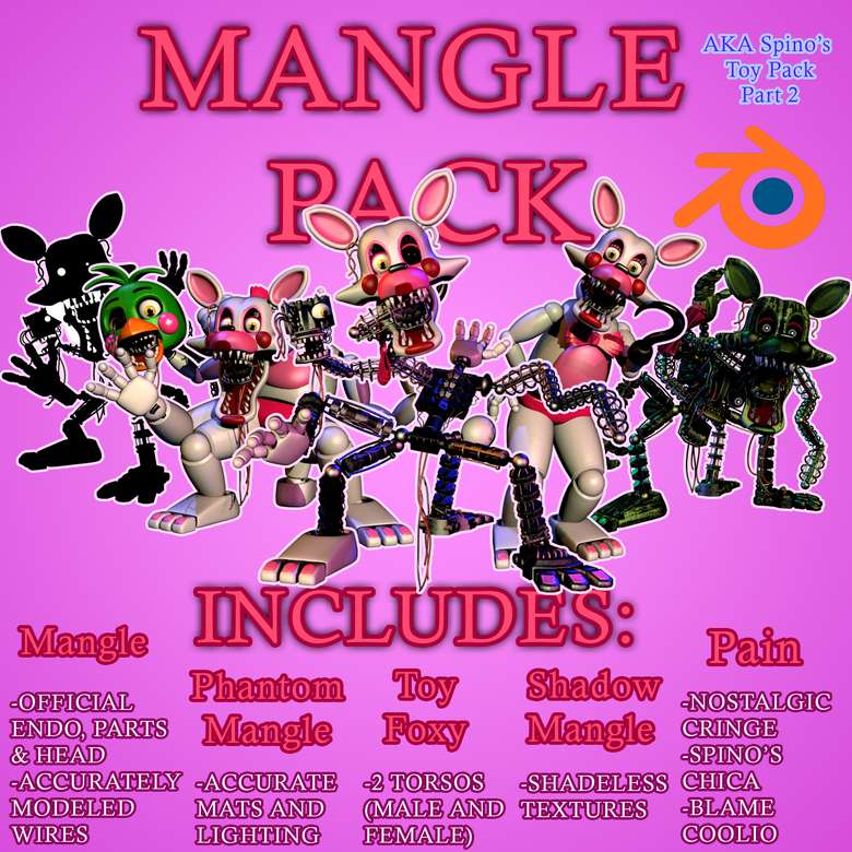 Játék Foxy / Mangle Pack puzzle online puzzle