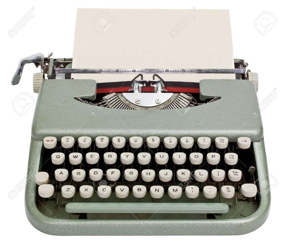Mechanický psací stroj skládačky online