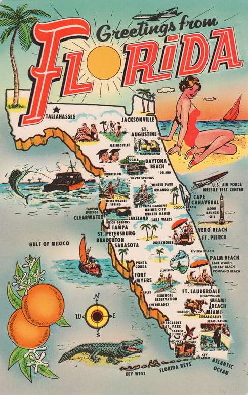 Floride rétro puzzle en ligne
