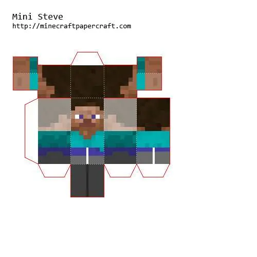 How to make Minecraft Steve papercraft 