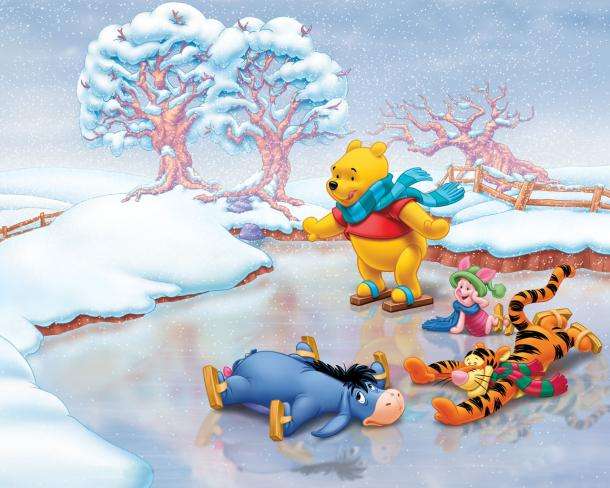 Winnie the Pooh, Tigger, Piglet, Eeyore jigsaw puzzle online