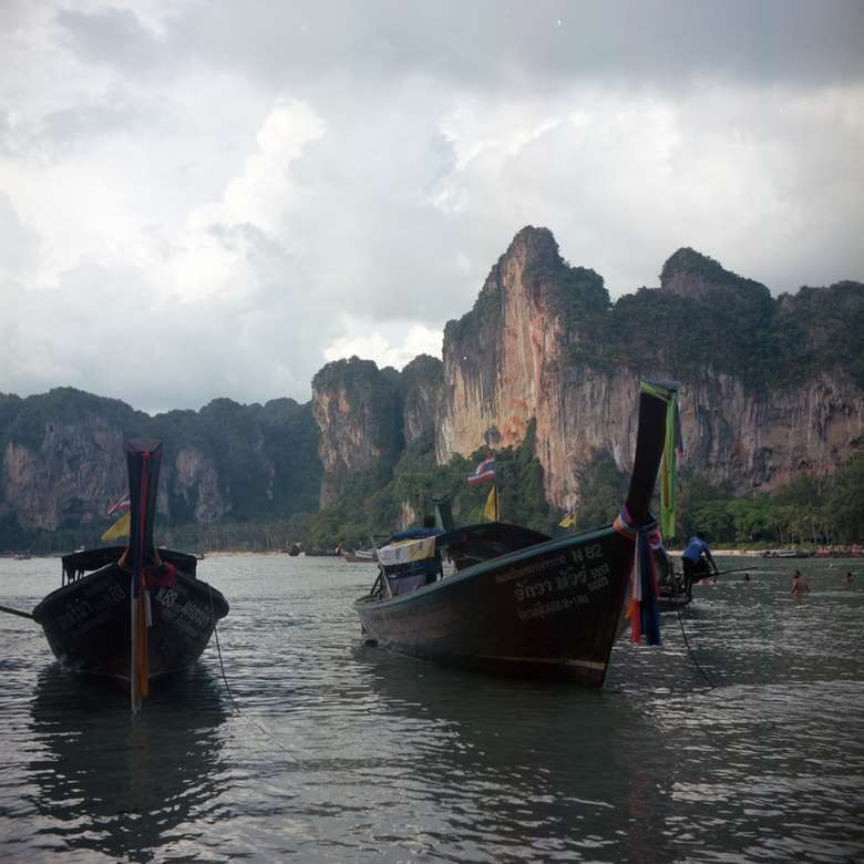 Длиннохвостые лодки, Тайланд онлайн-пазл
