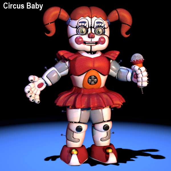 Circus Baby Extras Menu C4D Puzzle pussel på nätet