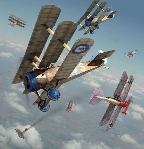 1. világháborús repülőgép kirakós online