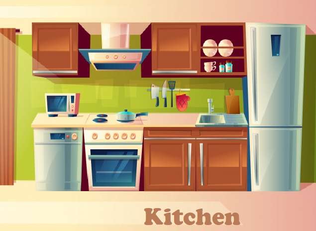 Keuken- Keuken online puzzel