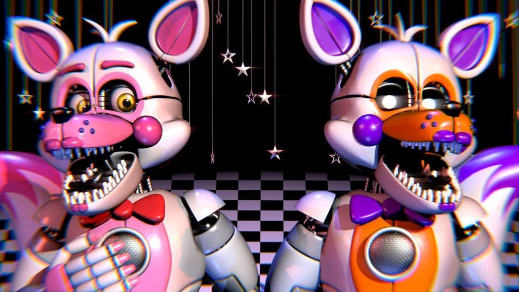 Funtime Foxy And Lolbit - online puzzle