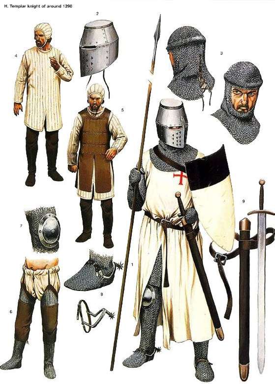 十字軍の騎士の鎧 ジグソーパズルオンライン