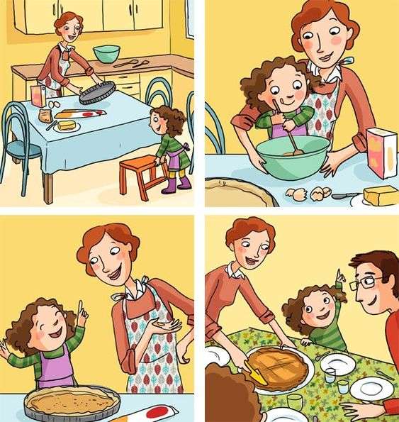 family in the kitchen jigsaw puzzle online