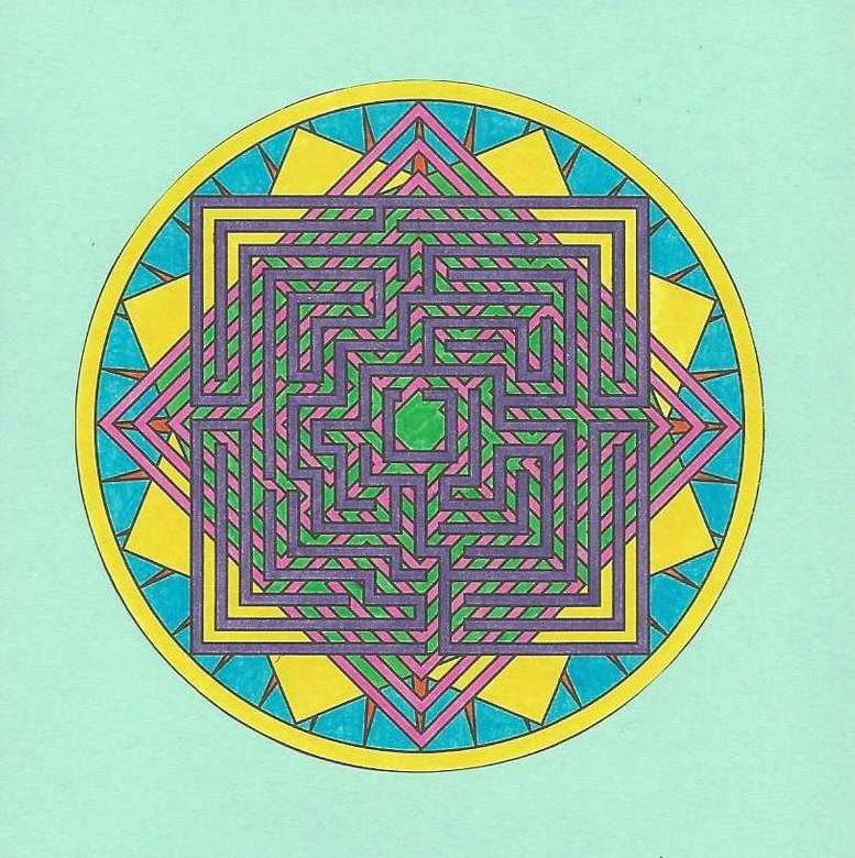 Mandala labyrint skládačky online