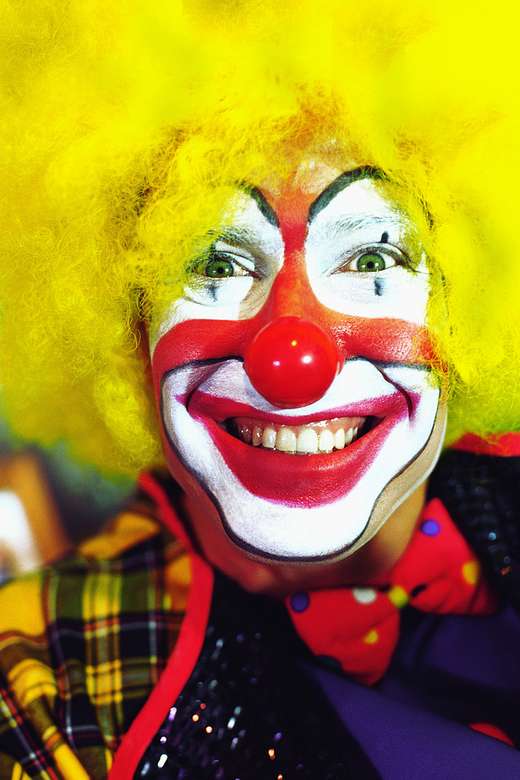 Färgglad clown Pussel online