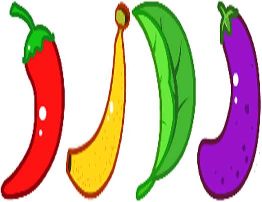 pimenta pimenta folha de banana berinjela quebra-cabeças online