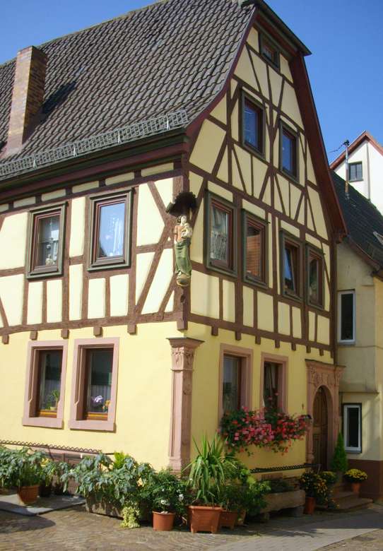 Къща с дървени трупи Lohr am Main онлайн пъзел