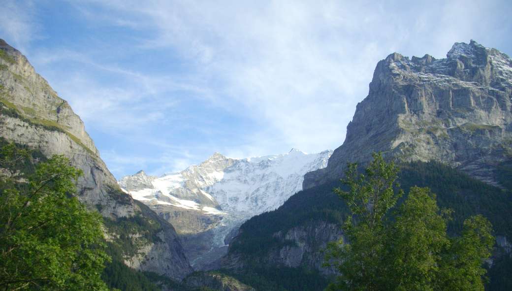 Панорама гори Гріндельвальд пазл онлайн