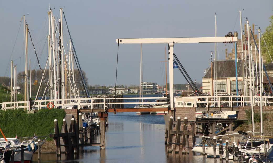 Veere haven op Zeeland Holland legpuzzel online