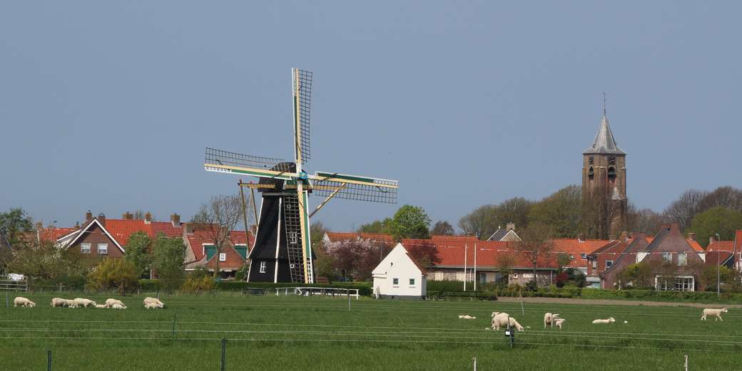Vesnice na Zeeland Holland skládačky online