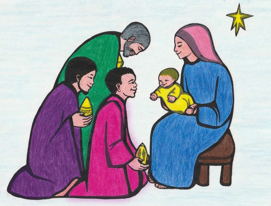 Pour les enfants: Holy Three Kings puzzle en ligne