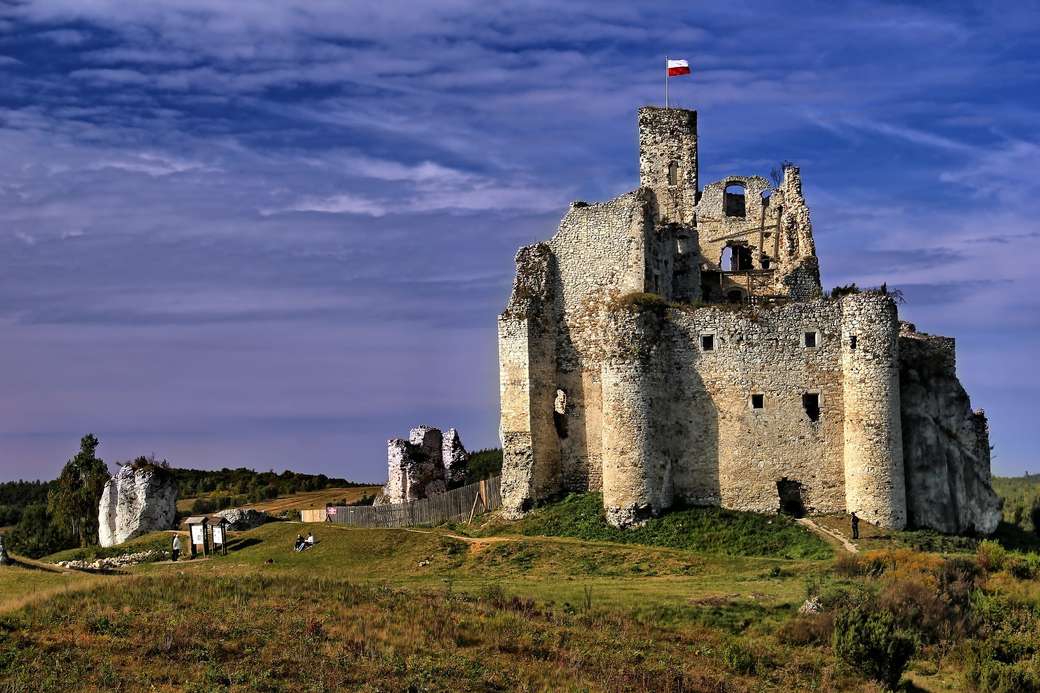Middeleeuws kasteel in Mirów legpuzzel online
