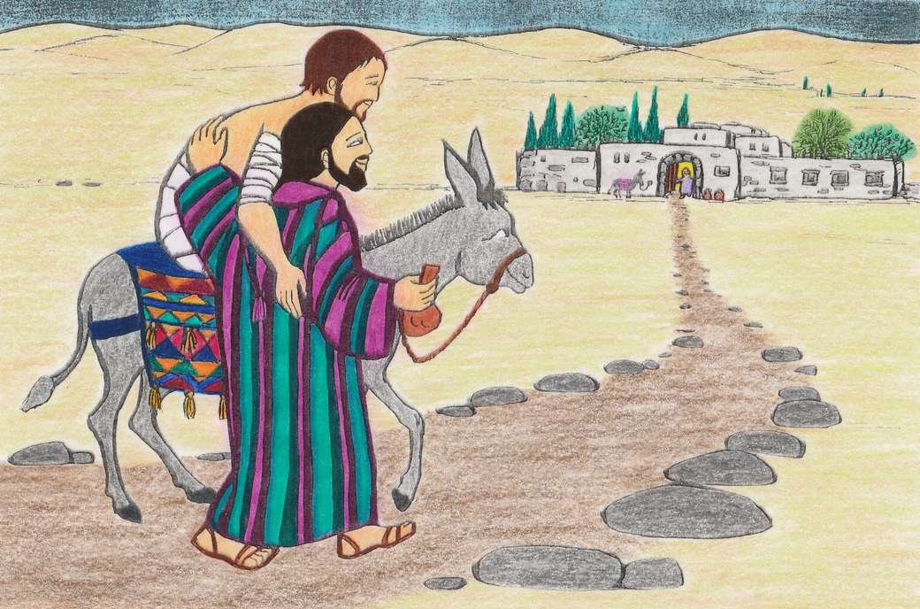 Voor kinderen: The Good Samaritan image 3 legpuzzel online
