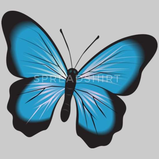 Синій метелик. пазл онлайн
