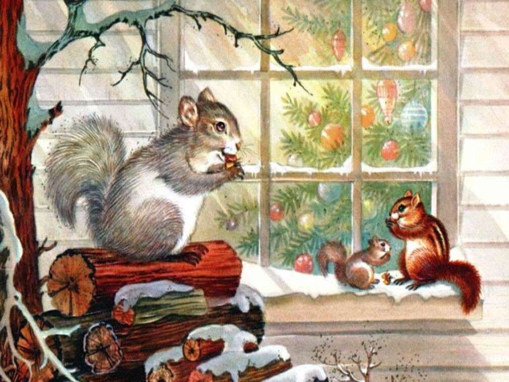 3 veverițe ... puzzle online