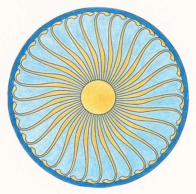 Солнечное колесо мандалы пазл онлайн