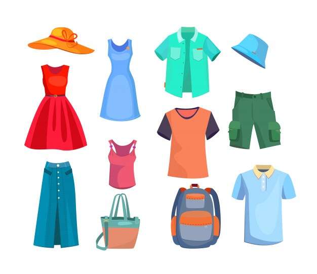 clothes of summer jigsaw puzzle online