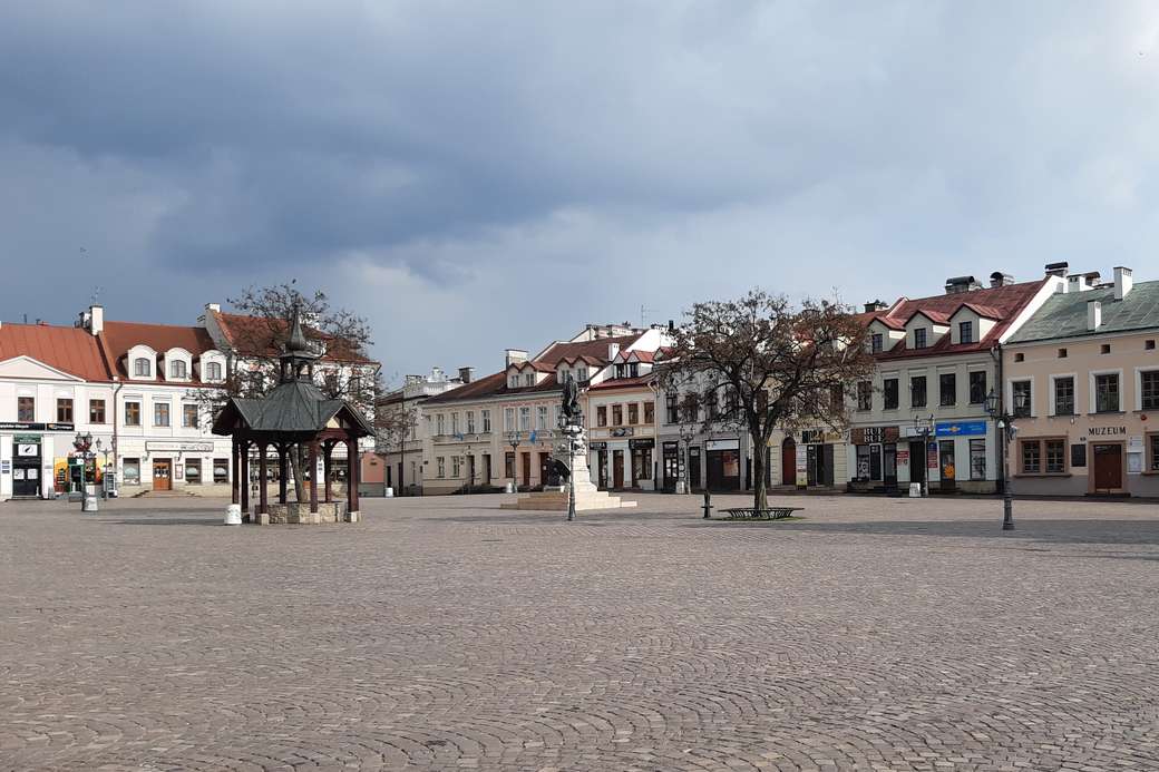 mercado vacío de cuarentena en Rzeszów rompecabezas en línea