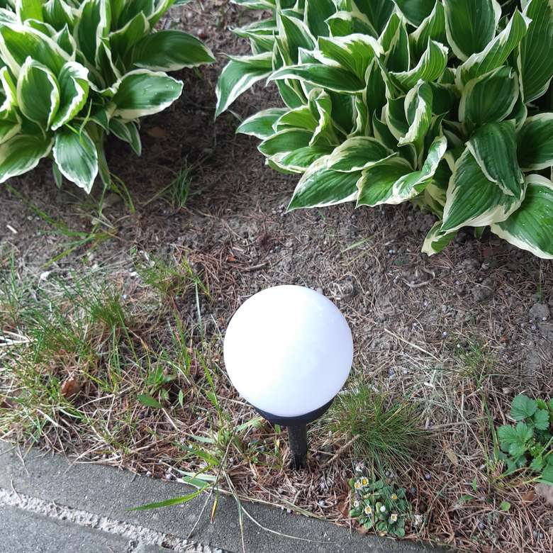 ηλιακός λαμπτήρας στον κήπο παζλ online
