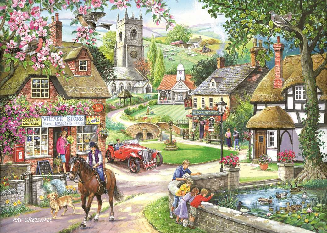 În mediul rural englez. puzzle online