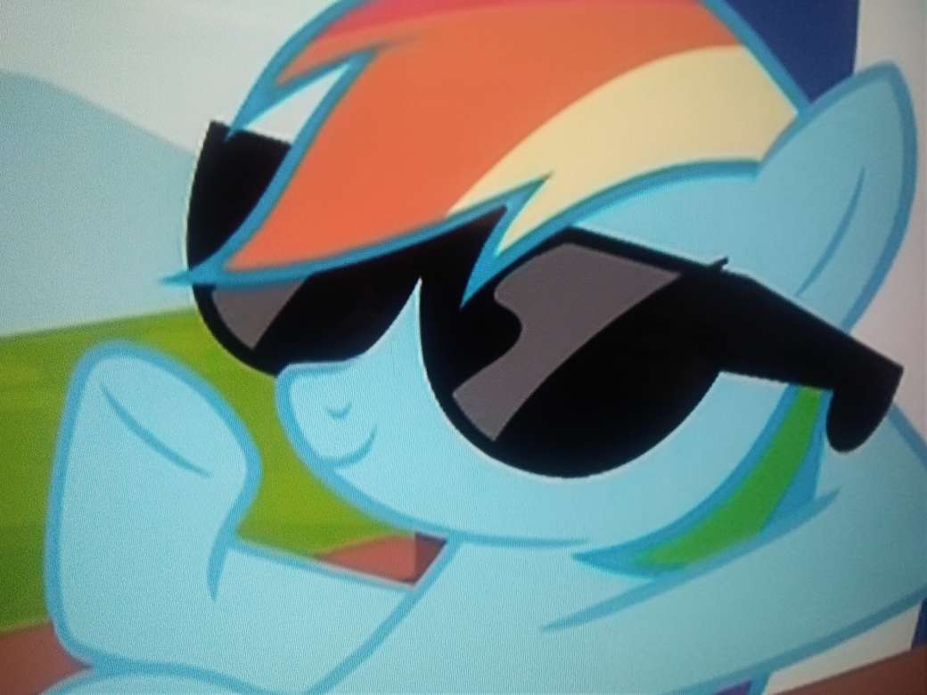 Rainbow Dash zonnebril online puzzel