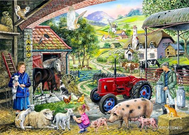Animali in campagna. puzzle online