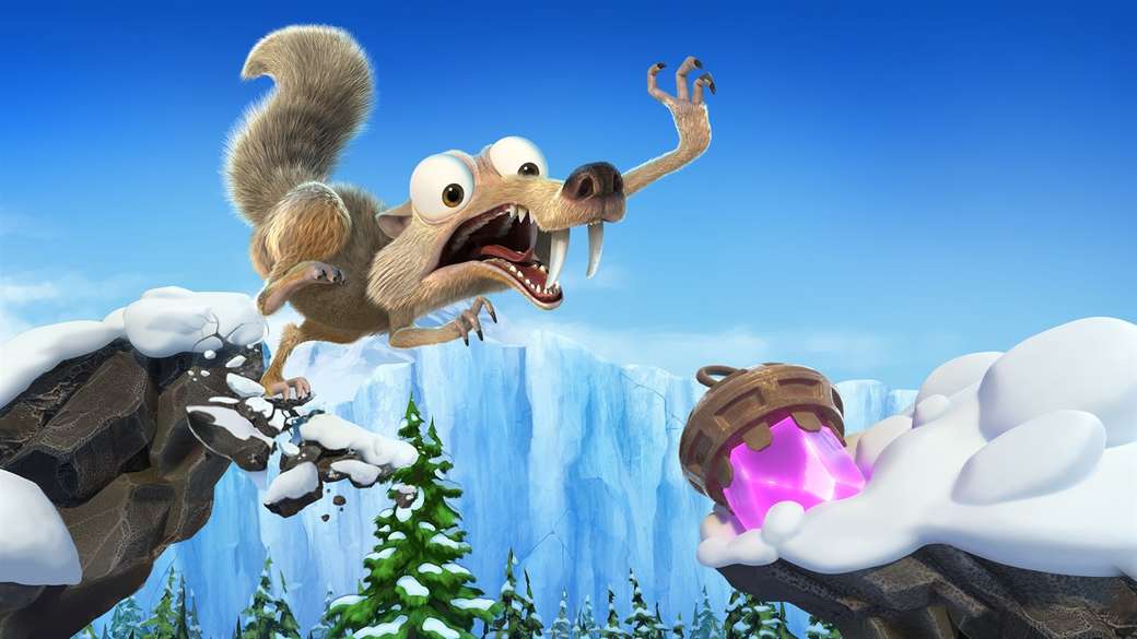Das verrückte Abenteuer von Ice Age Scrat! Online-Puzzle