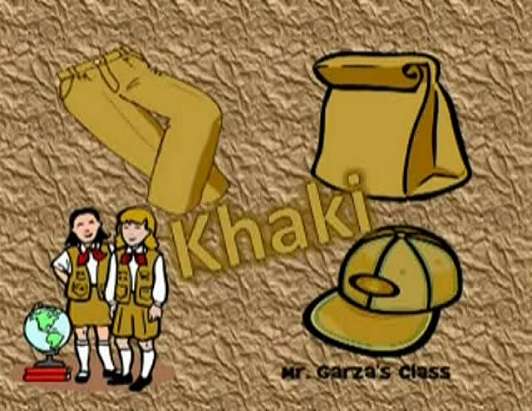 k ist für Khaki Puzzlespiel online